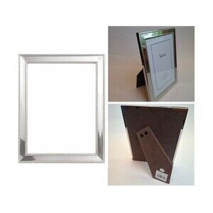 Siena Silver Tarnish Resistant Photo Frame  5x7" Double Beaded Hand Polished